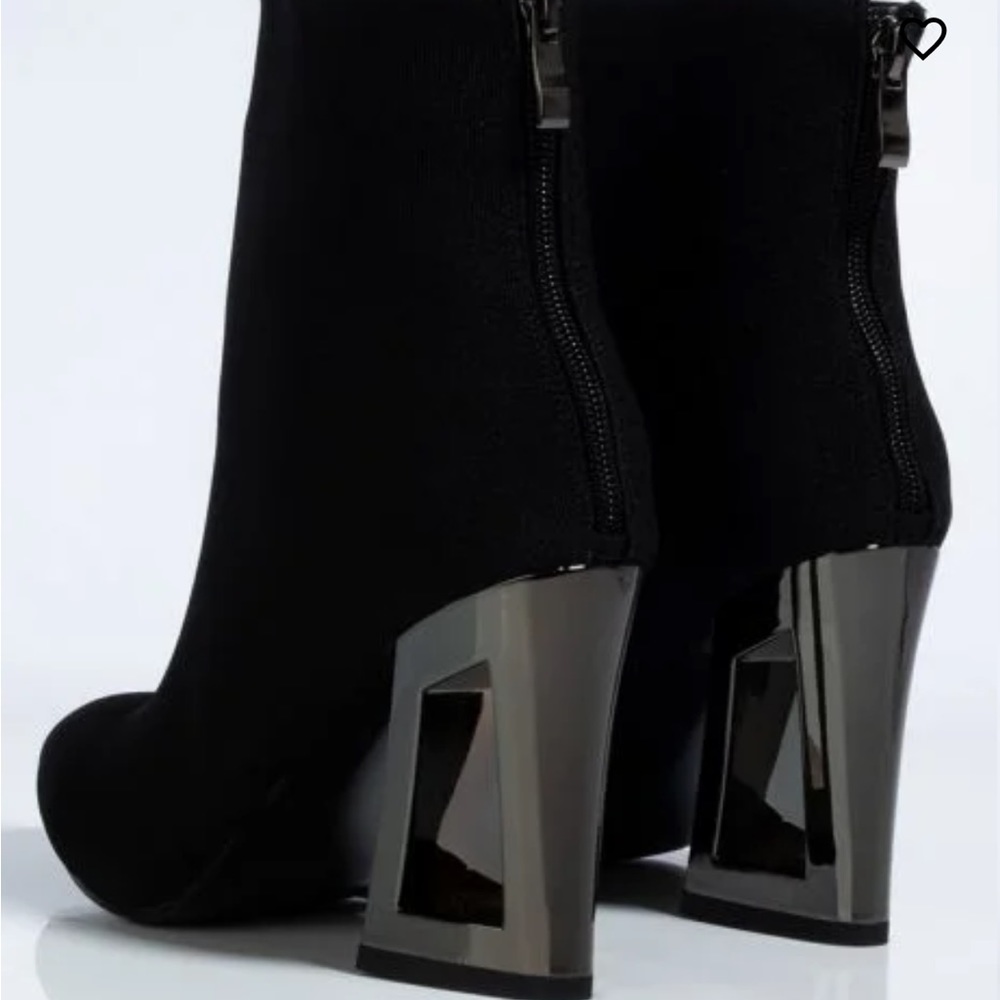 Azalea Wang Geometric Block Heel Bootie - image 1